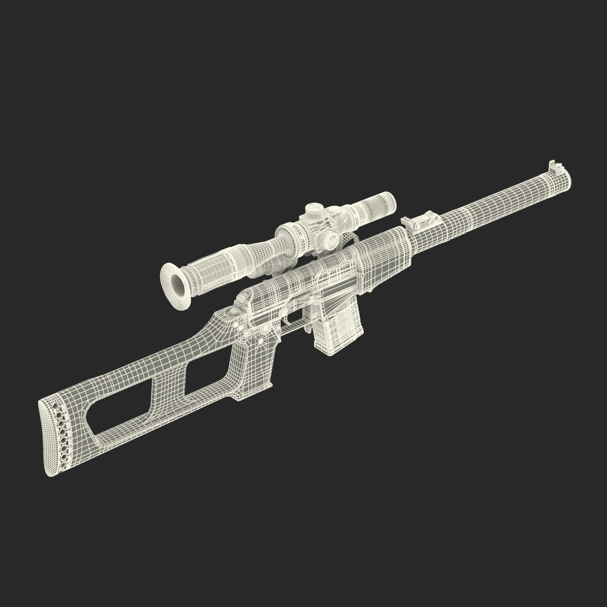 3D model Sniper Rifle VSS Vintorez