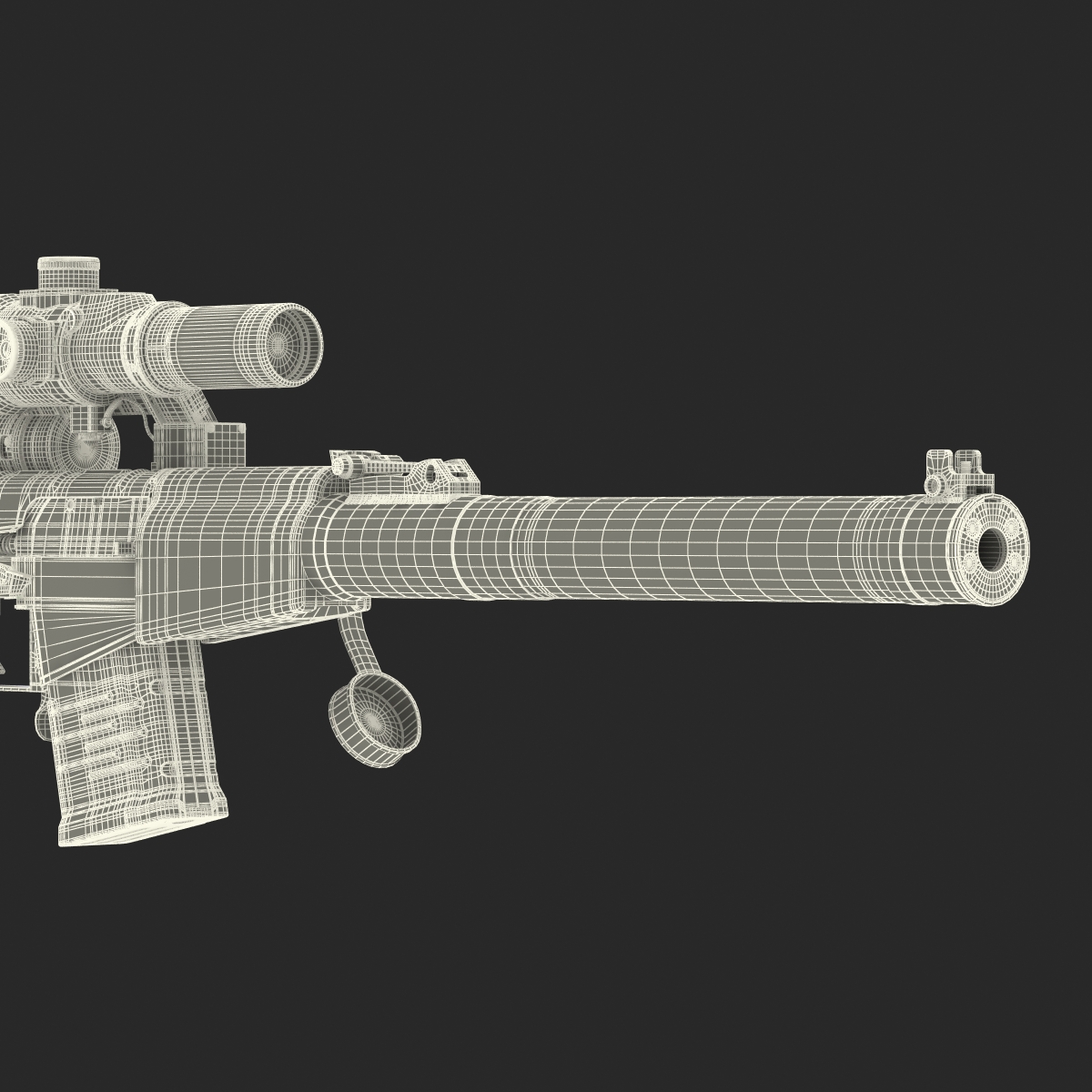 3D model Sniper Rifle VSS Vintorez