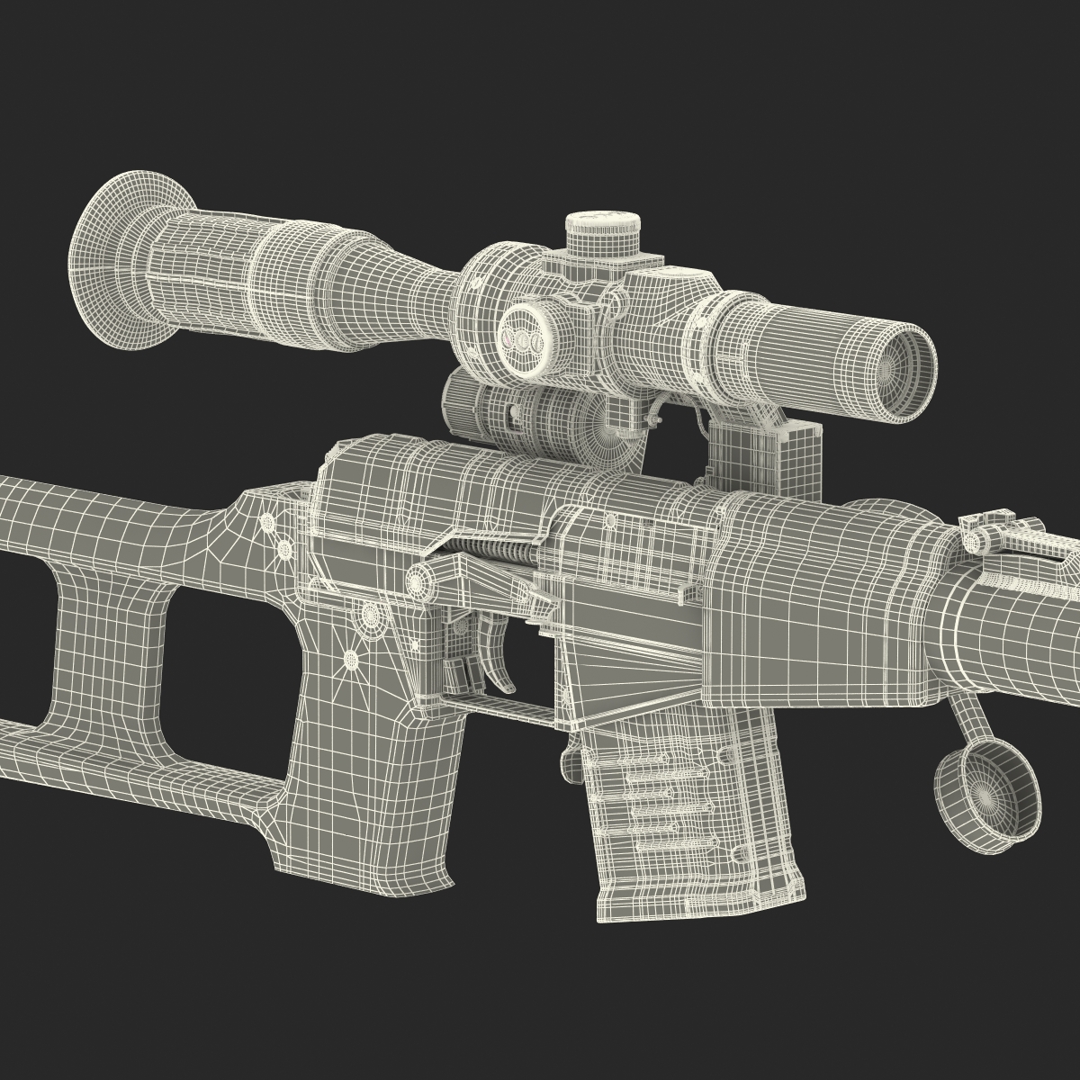 3D model Sniper Rifle VSS Vintorez