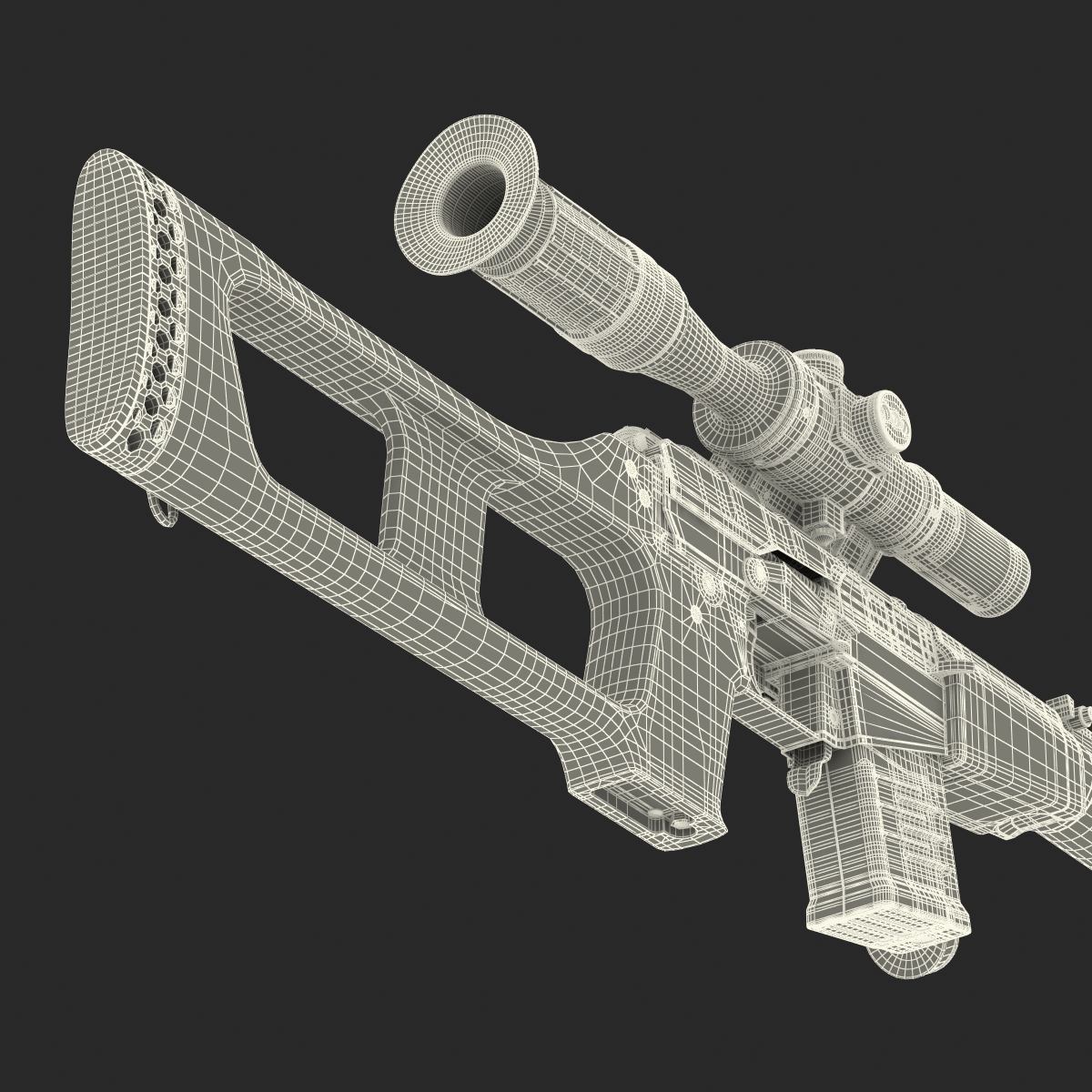 3D model Sniper Rifle VSS Vintorez