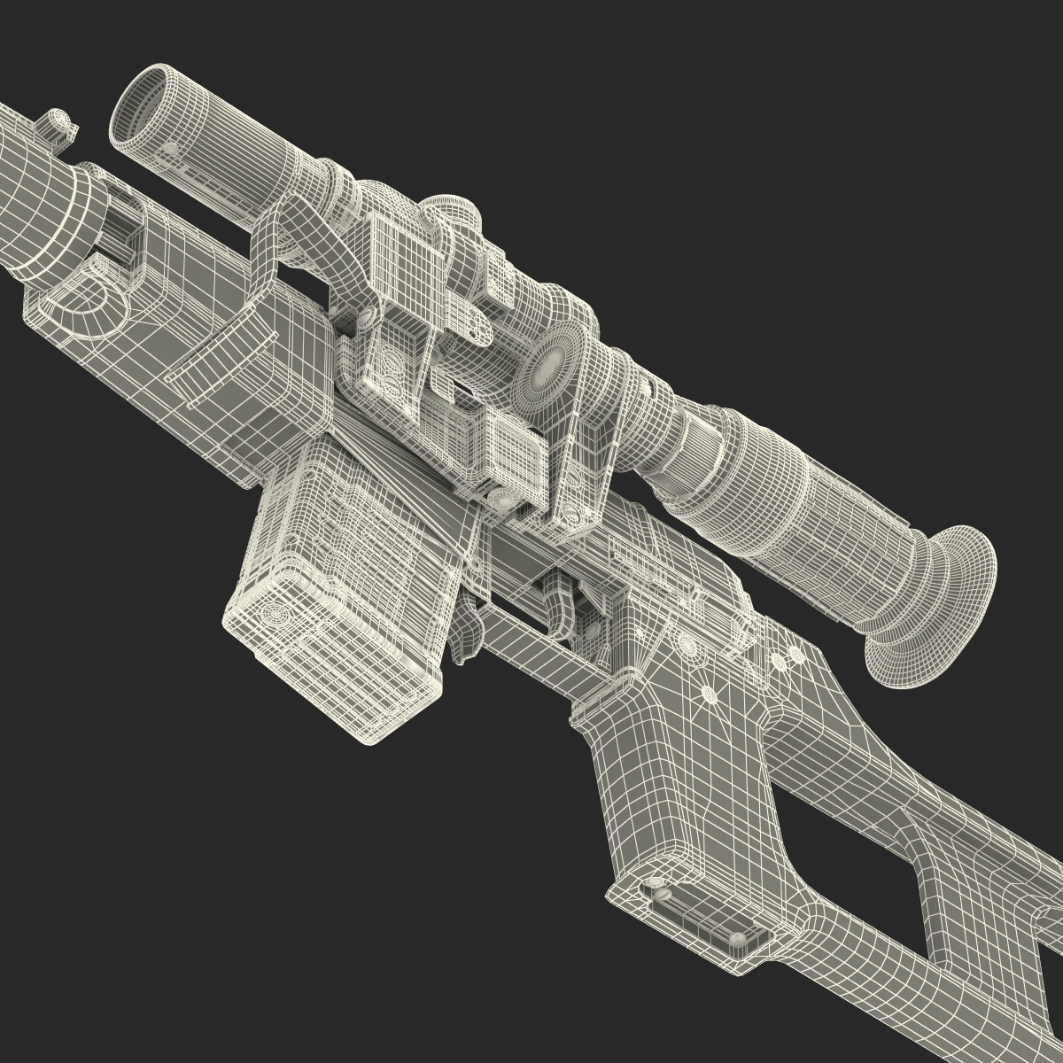 3D model Sniper Rifle VSS Vintorez