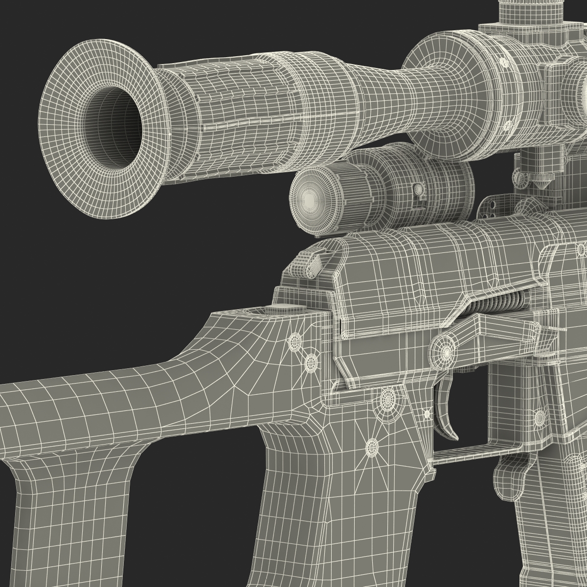 3D model Sniper Rifle VSS Vintorez