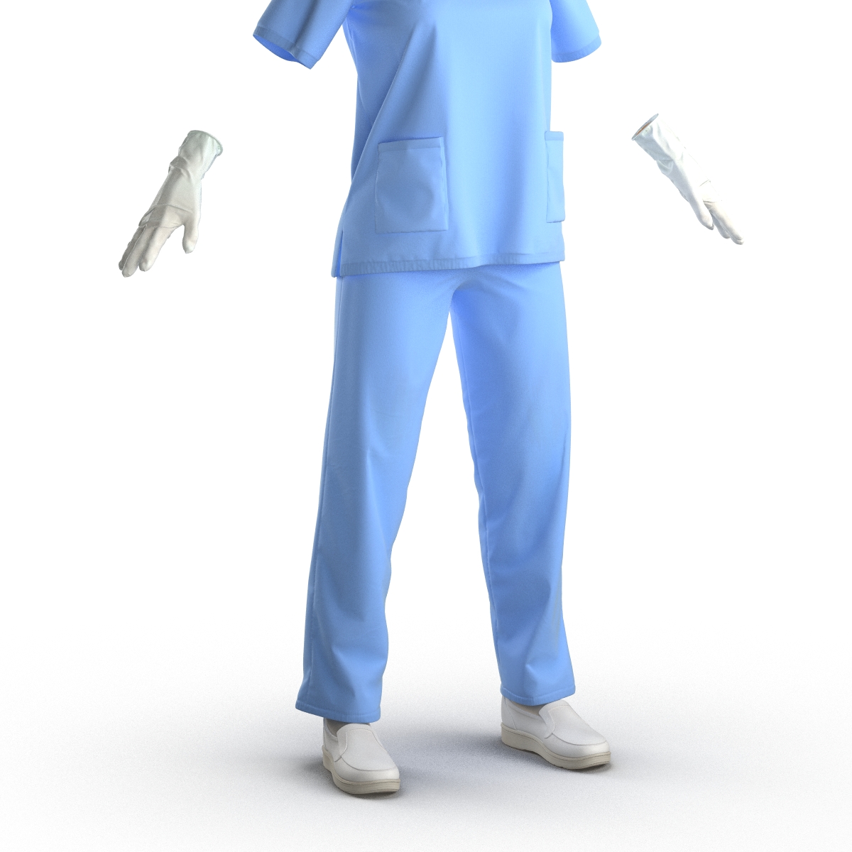 3D Female Surgeon Dress 15 model