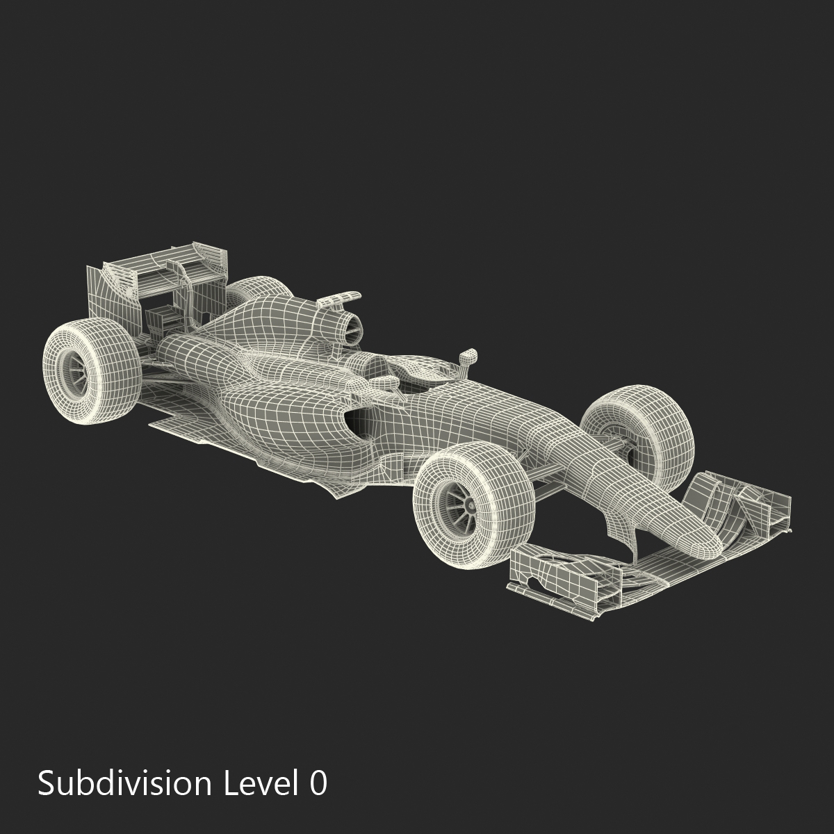 Formula One Car Rigged 3D