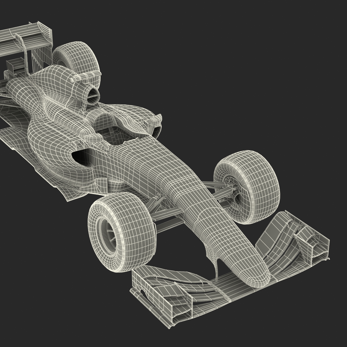 Formula One Car Rigged 3D