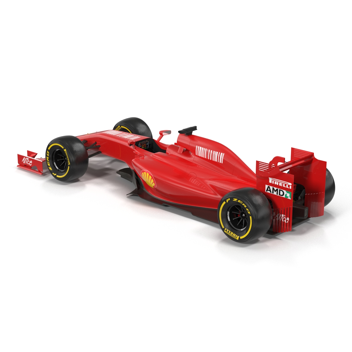 Formula One Car Red 3D model