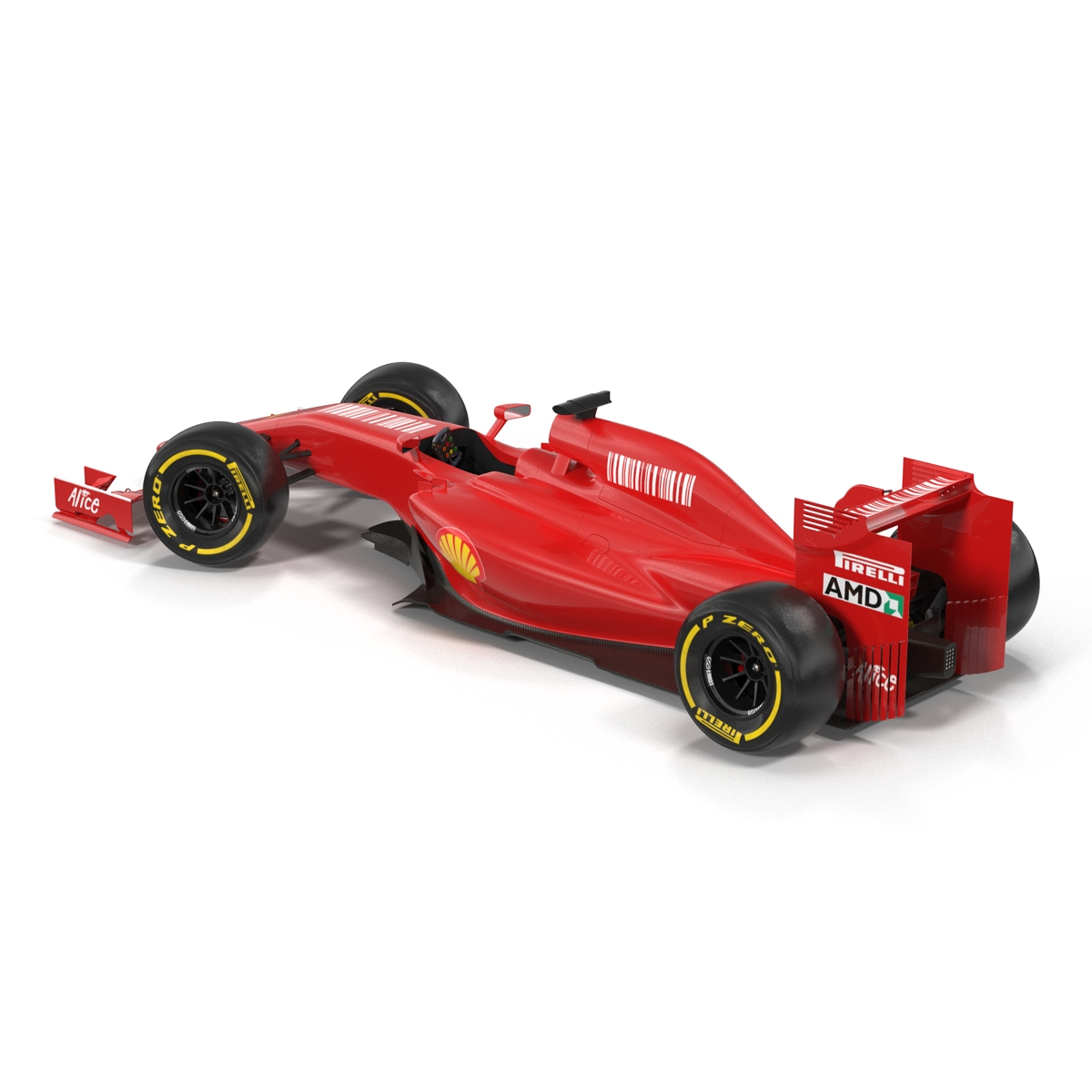 Formula One Car Red 3D model