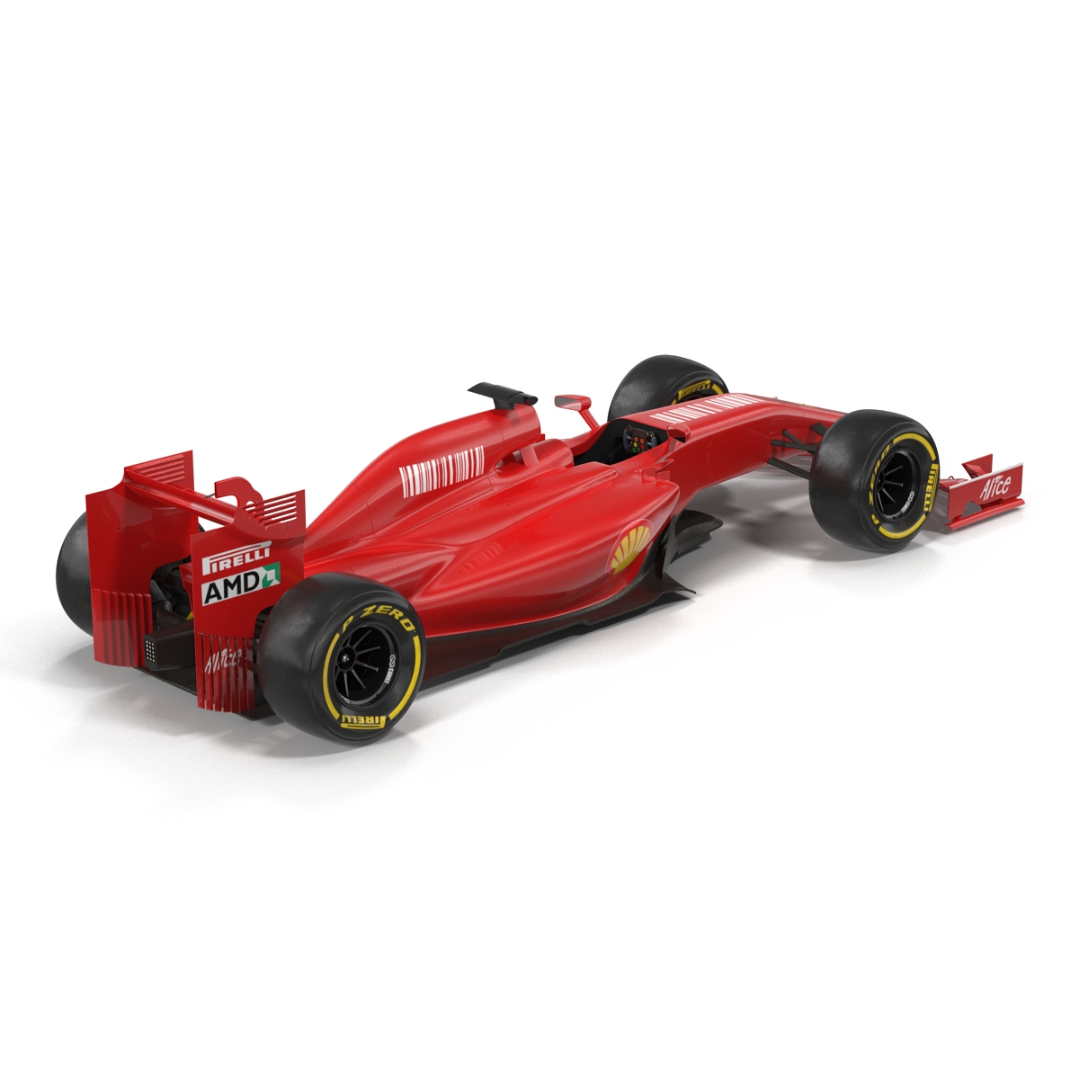 Formula One Car Red 3D model