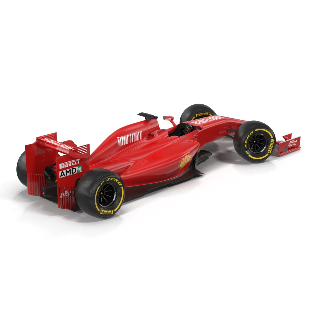 Formula One Car Red 3D model