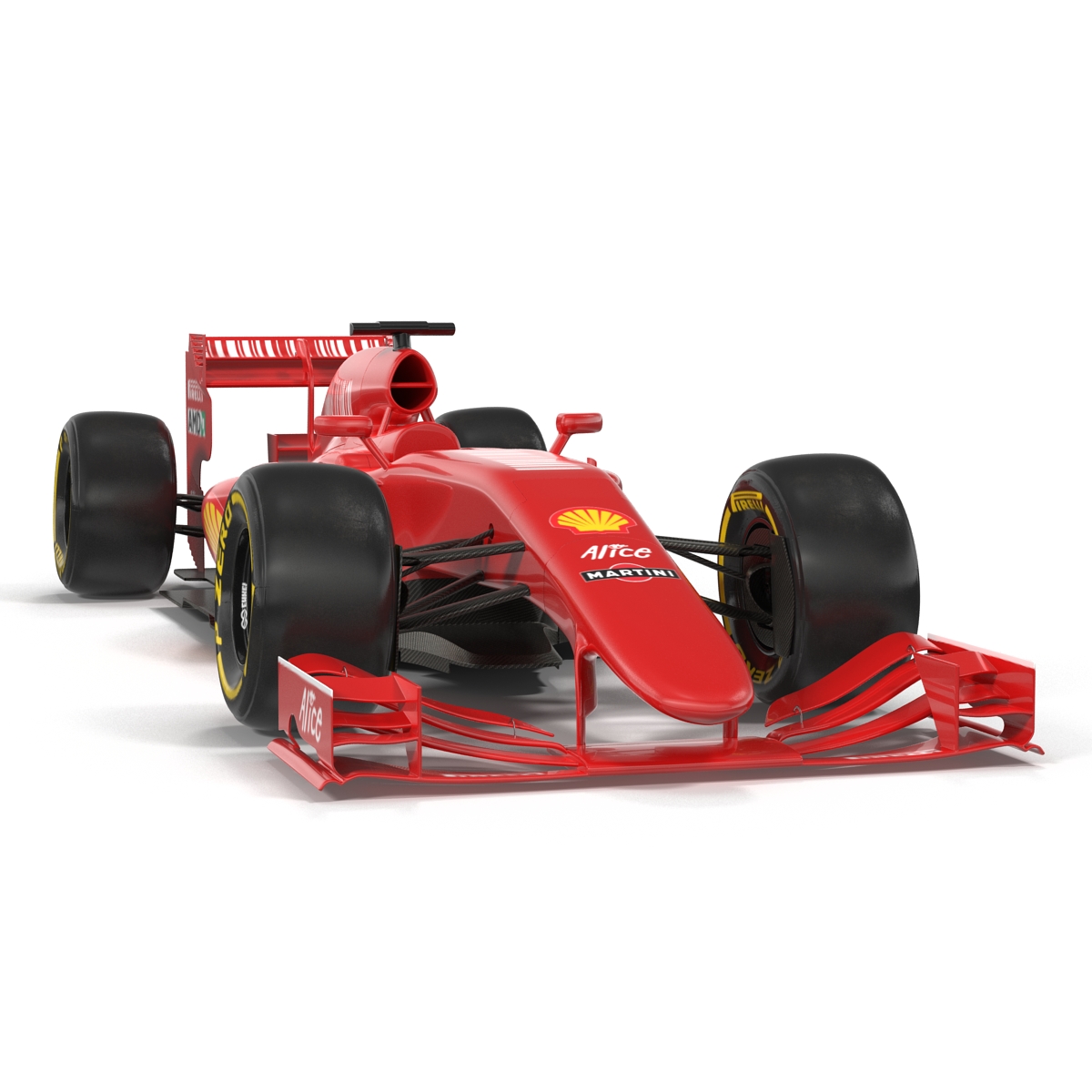 Formula One Car Red 3D model