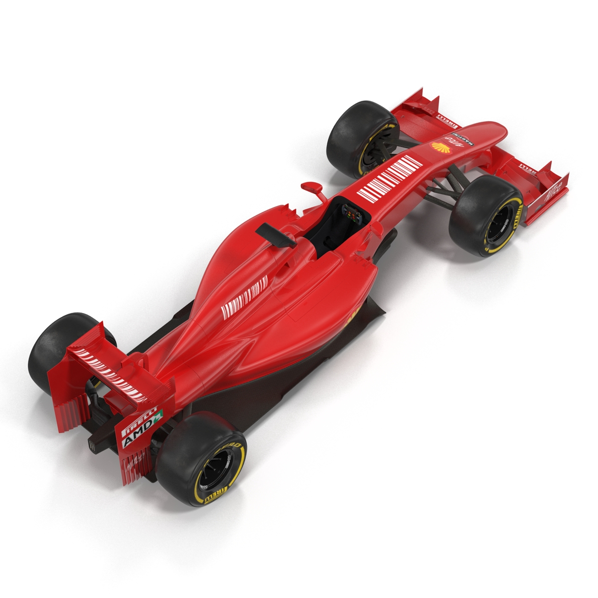 Formula One Car Red 3D model