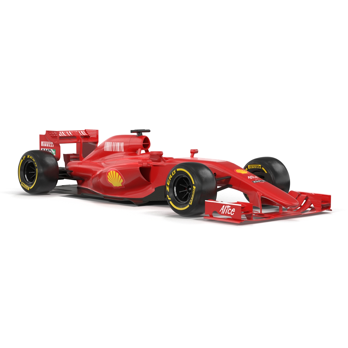 Formula One Car Red 3D model