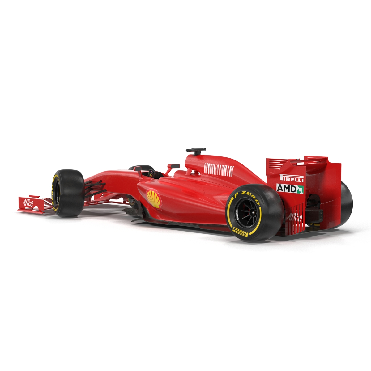 Formula One Car Red 3D model