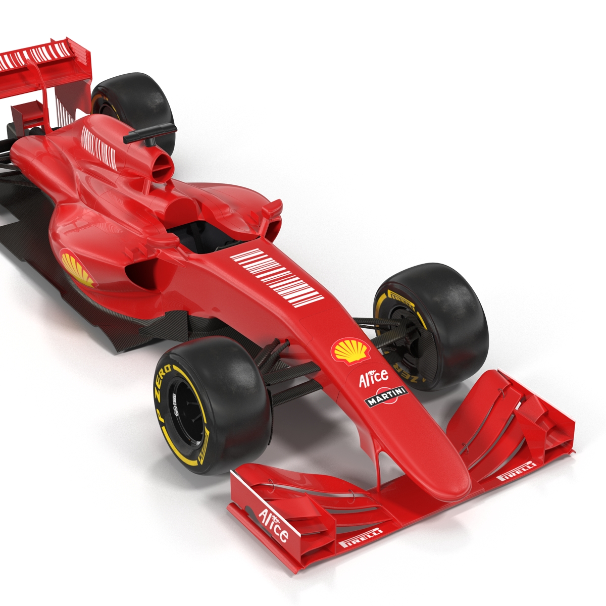 Formula One Car Red 3D model