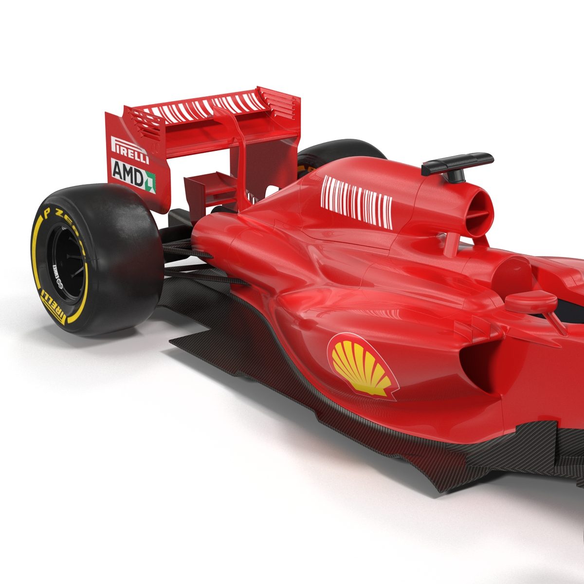 Formula One Car Red 3D model