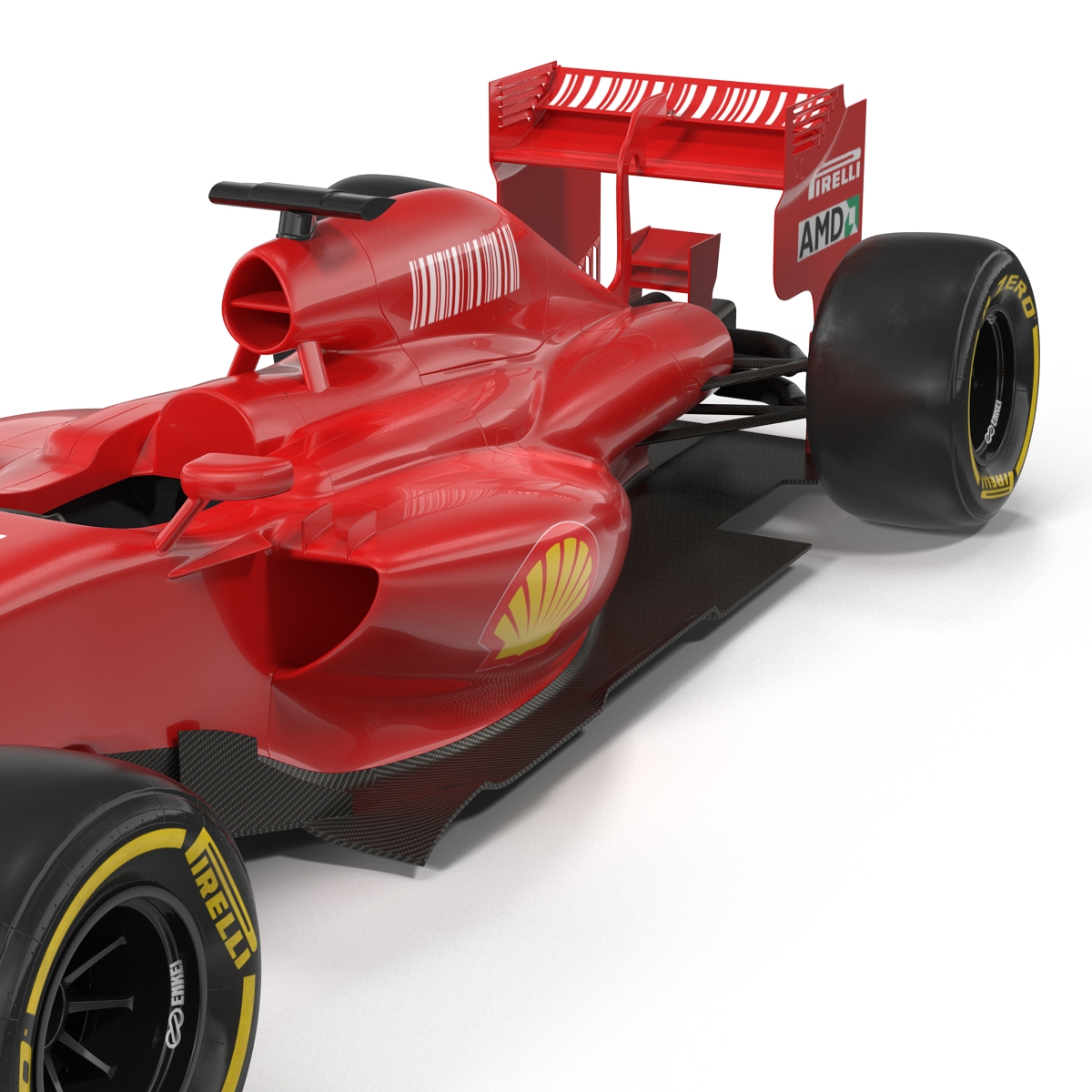 Formula One Car Red 3D model