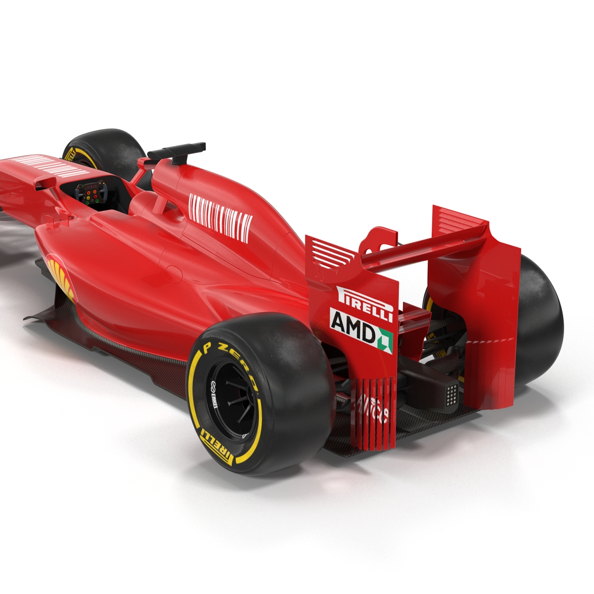 Formula One Car Red 3D model