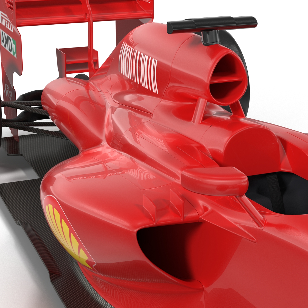 Formula One Car Red 3D model