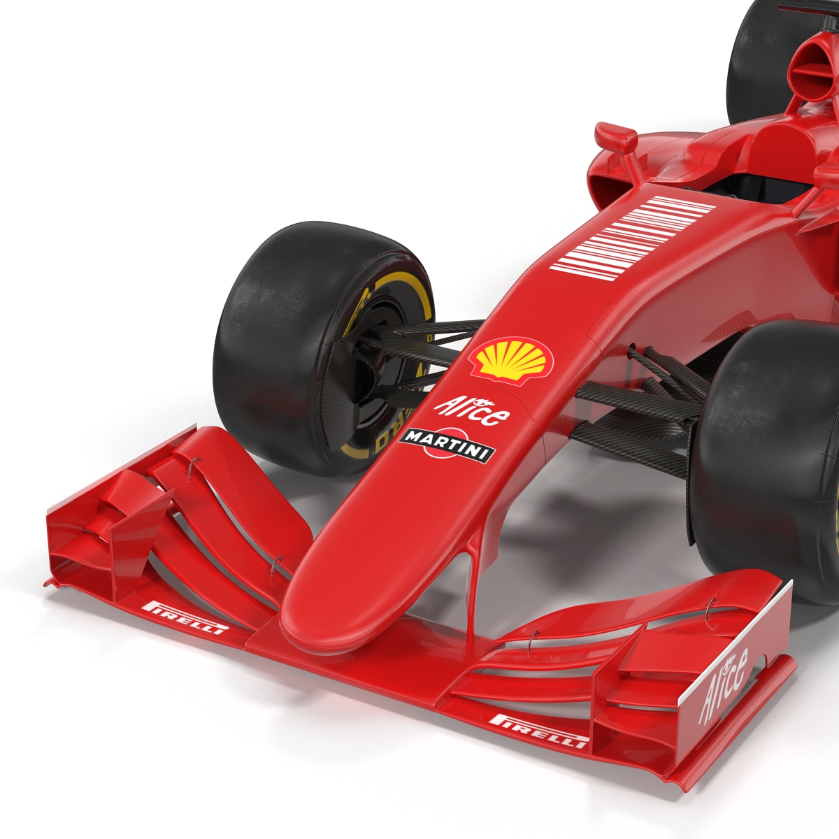 Formula One Car Red 3D model