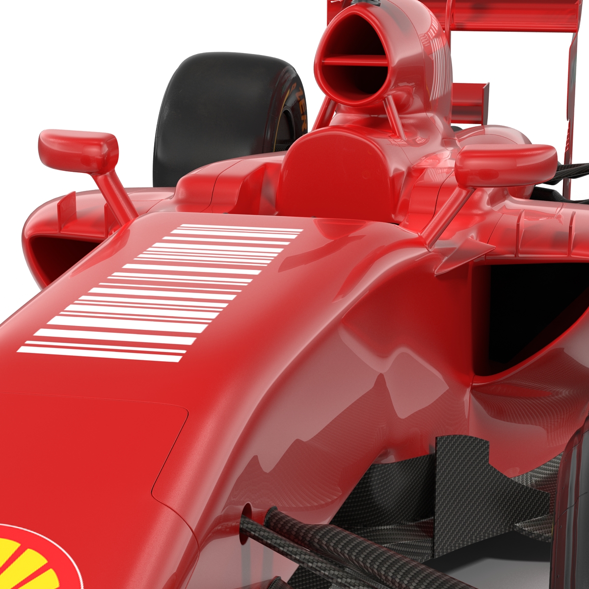 Formula One Car Red 3D model