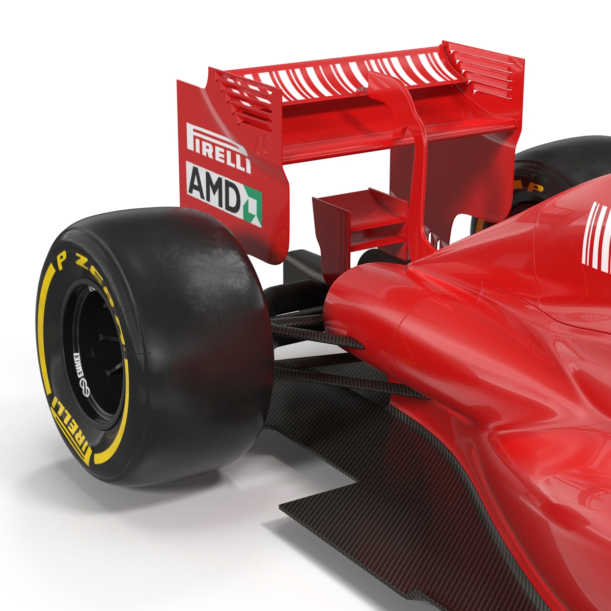 Formula One Car Red 3D model