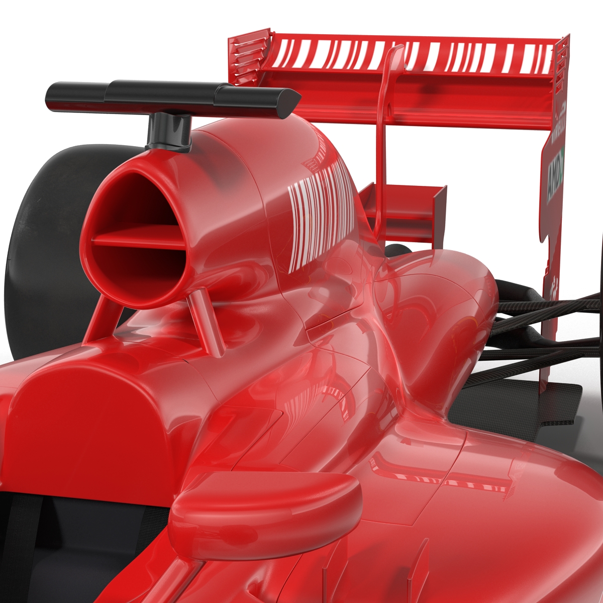 Formula One Car Red 3D model