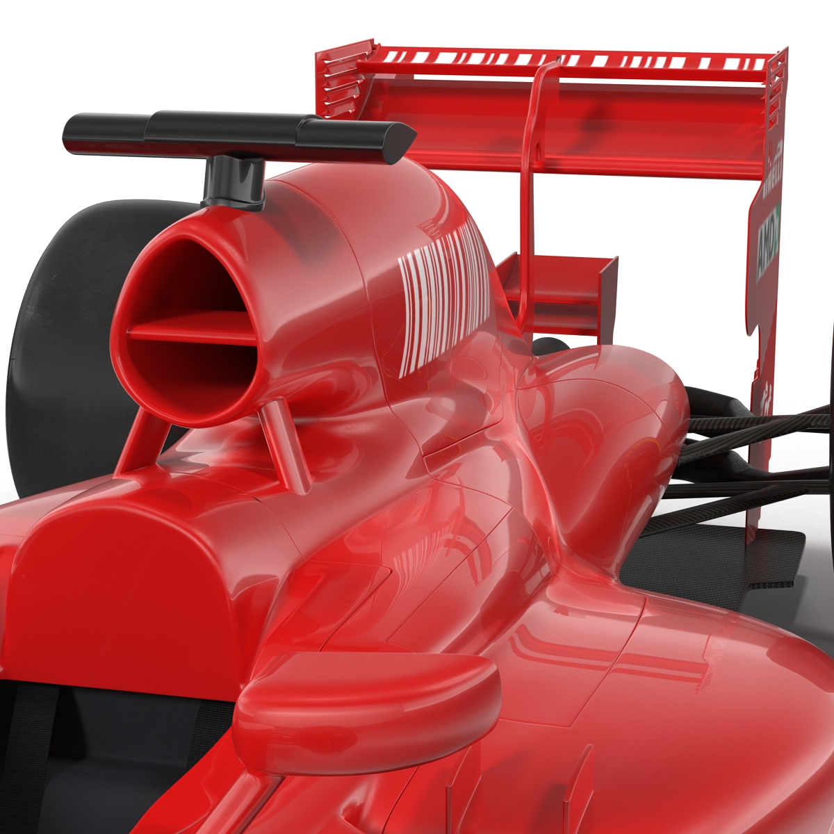 Formula One Car Red 3D model