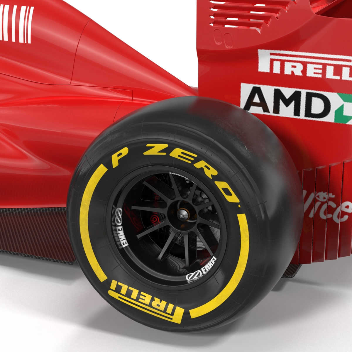 Formula One Car Red 3D model