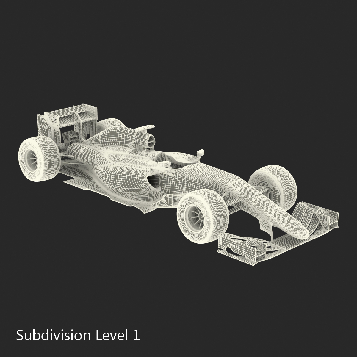 Formula One Car Red 3D model