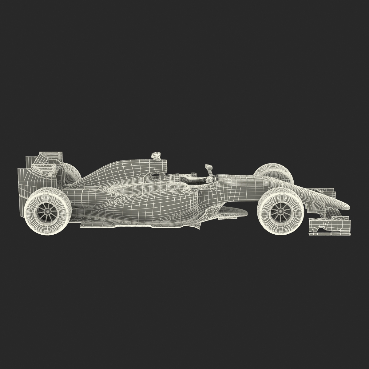 Formula One Car Red 3D model