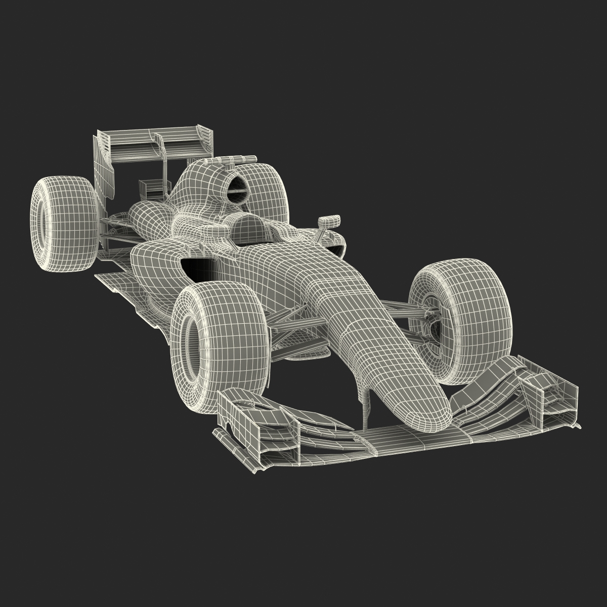 Formula One Car Red 3D model