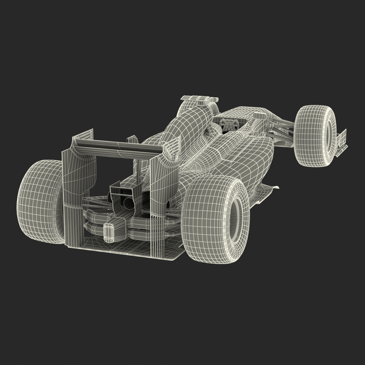 Formula One Car Red 3D model