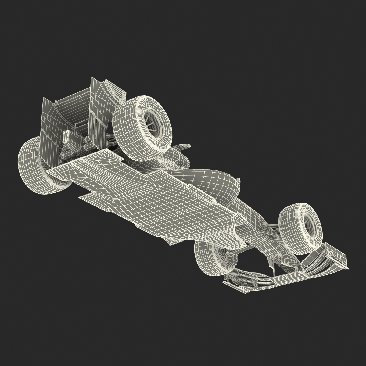 Formula One Car Red 3D model