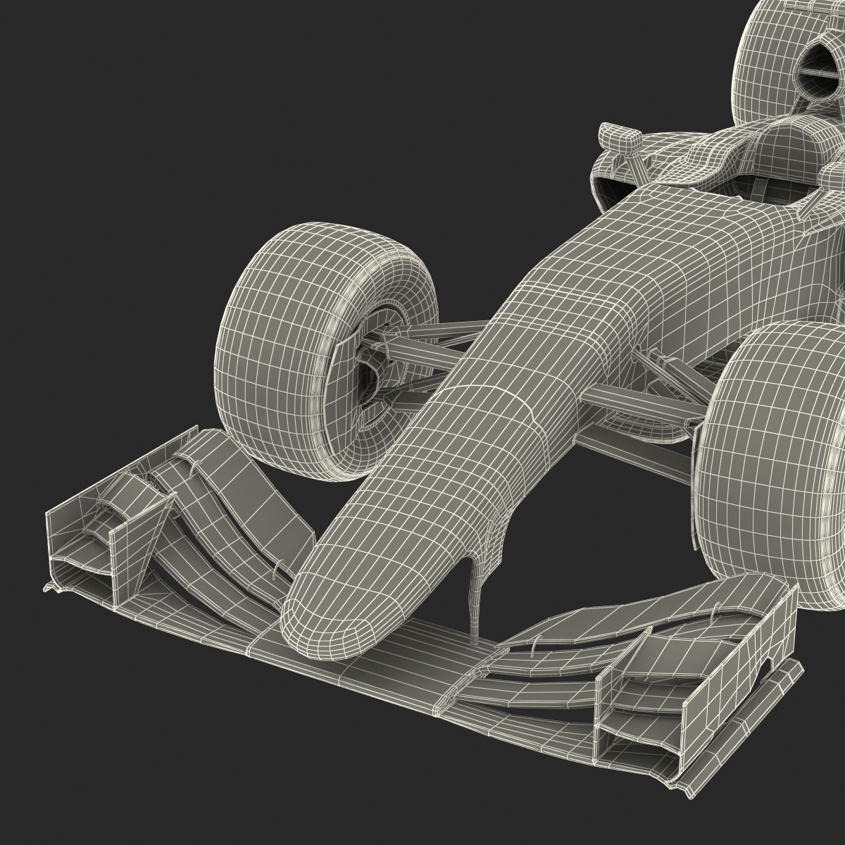 Formula One Car Red 3D model