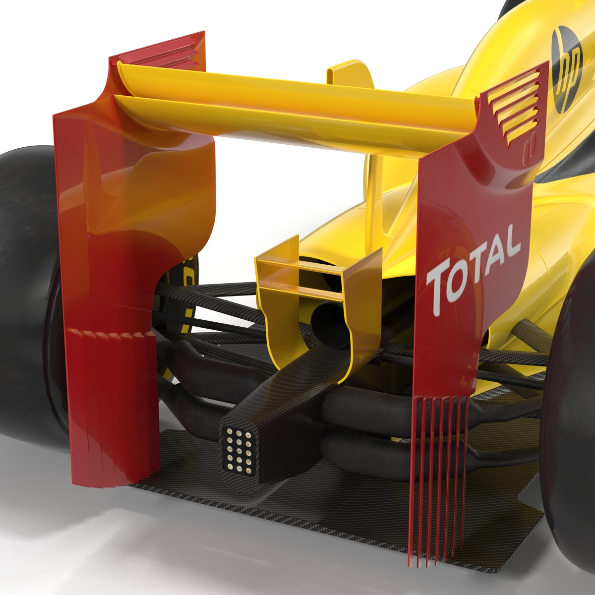 Formula One Car Yellow 3D