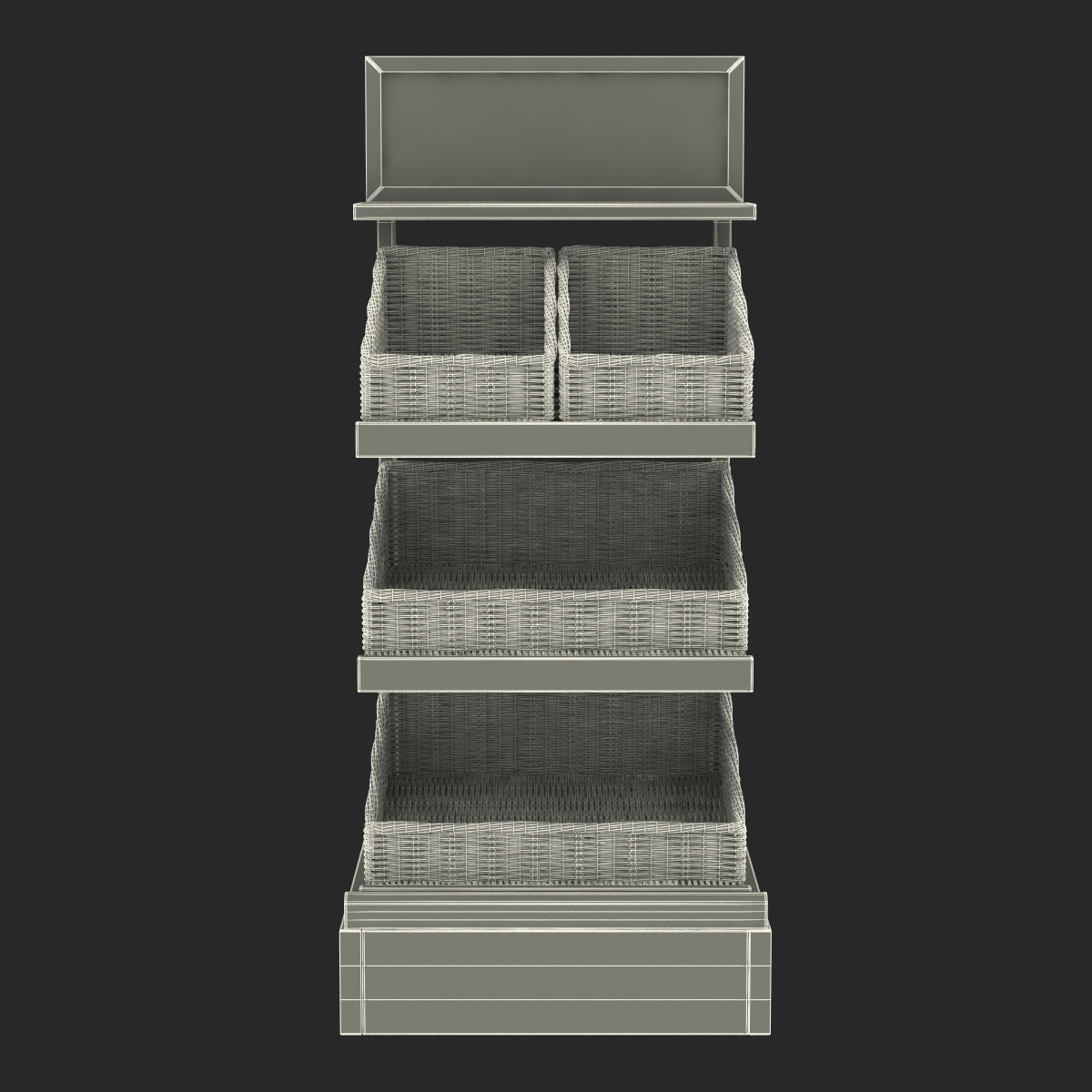 Bakery Display Shelves 2 3D model