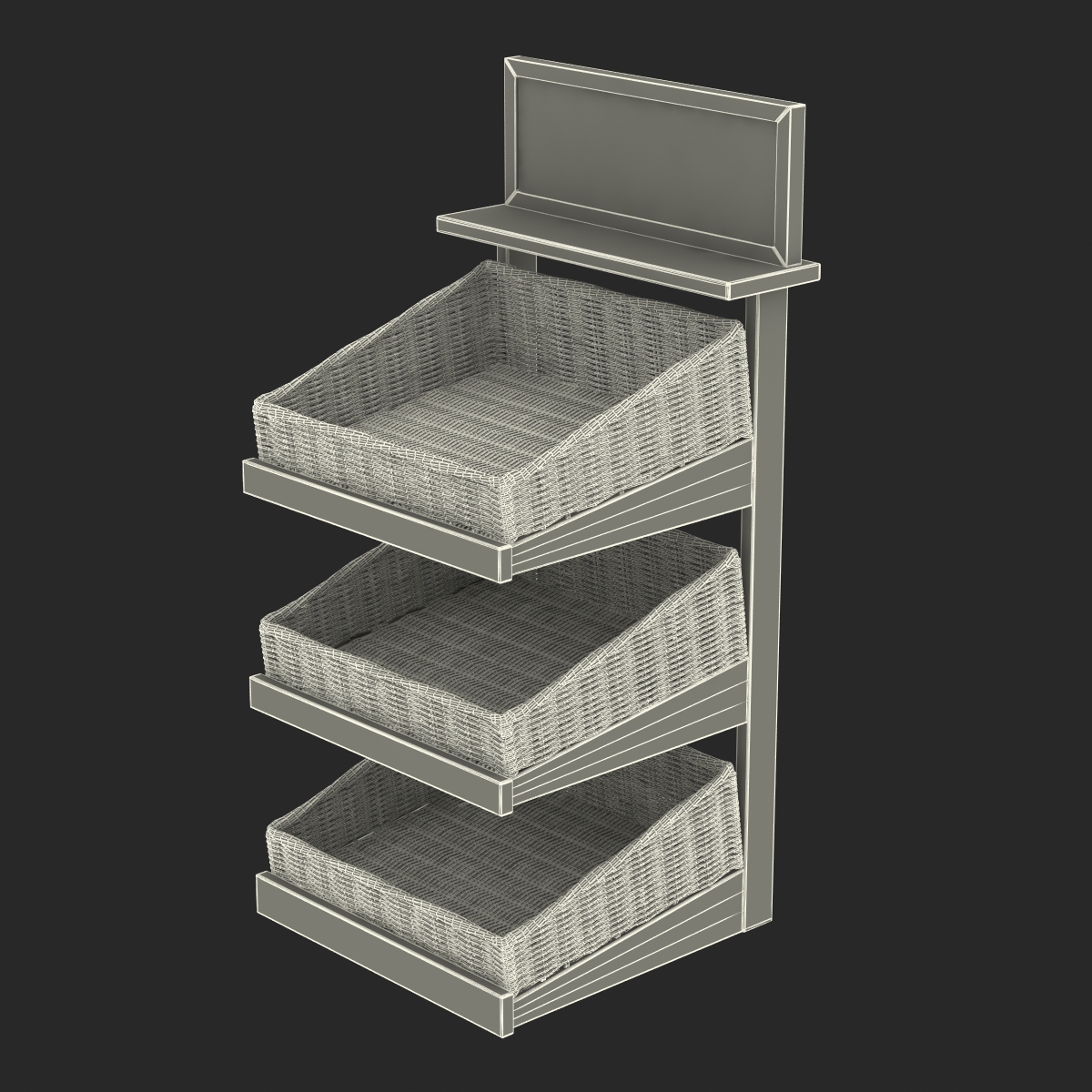 Bakery Display Shelves 4 3D model