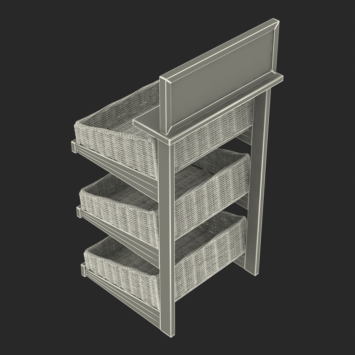 Bakery Display Shelves 4 3D model