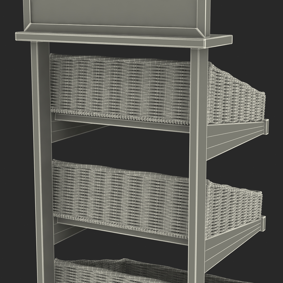 Bakery Display Shelves 4 3D model