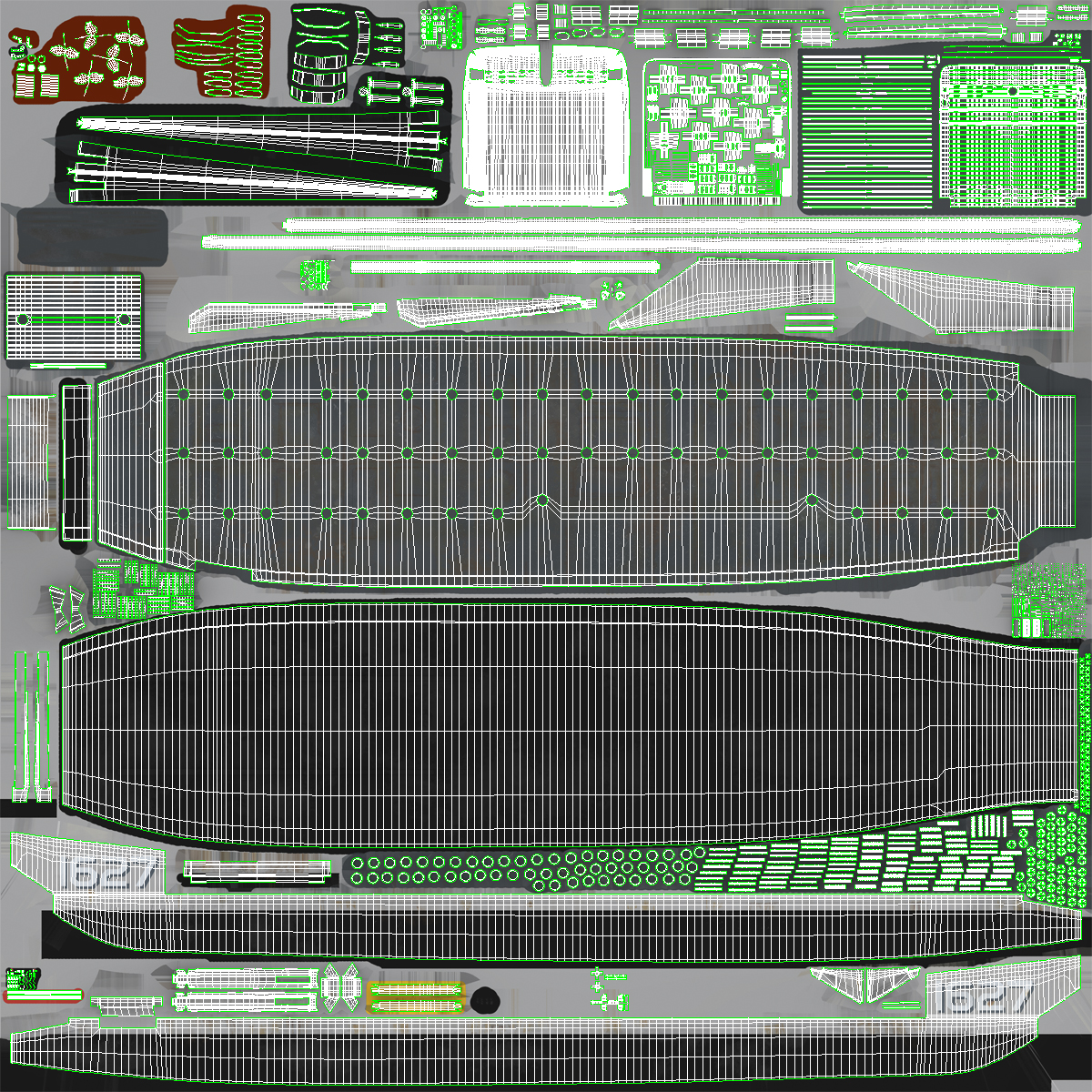 Landing Craft Utility class 1627 2 3D model