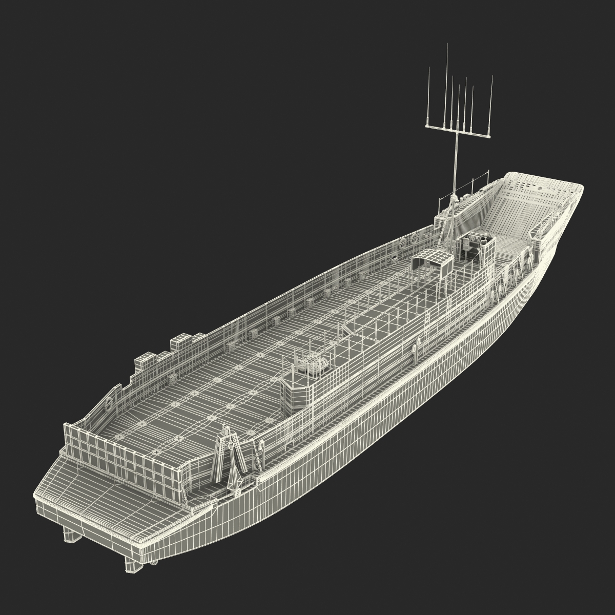 Landing Craft Utility class 1627 2 3D model