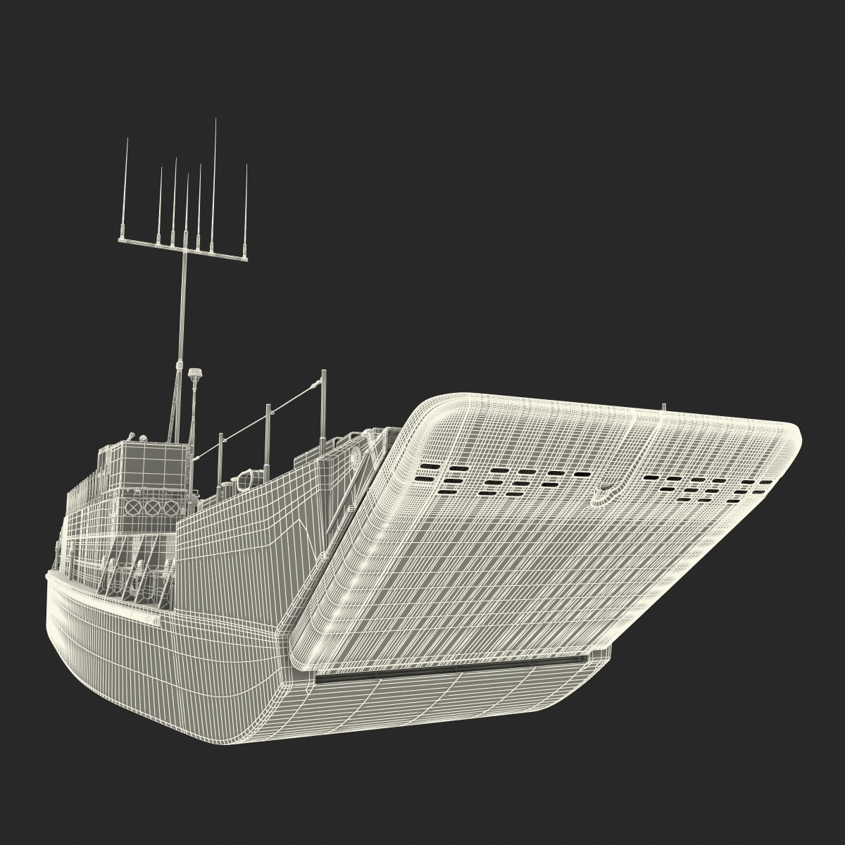 Landing Craft Utility class 1627 2 3D model