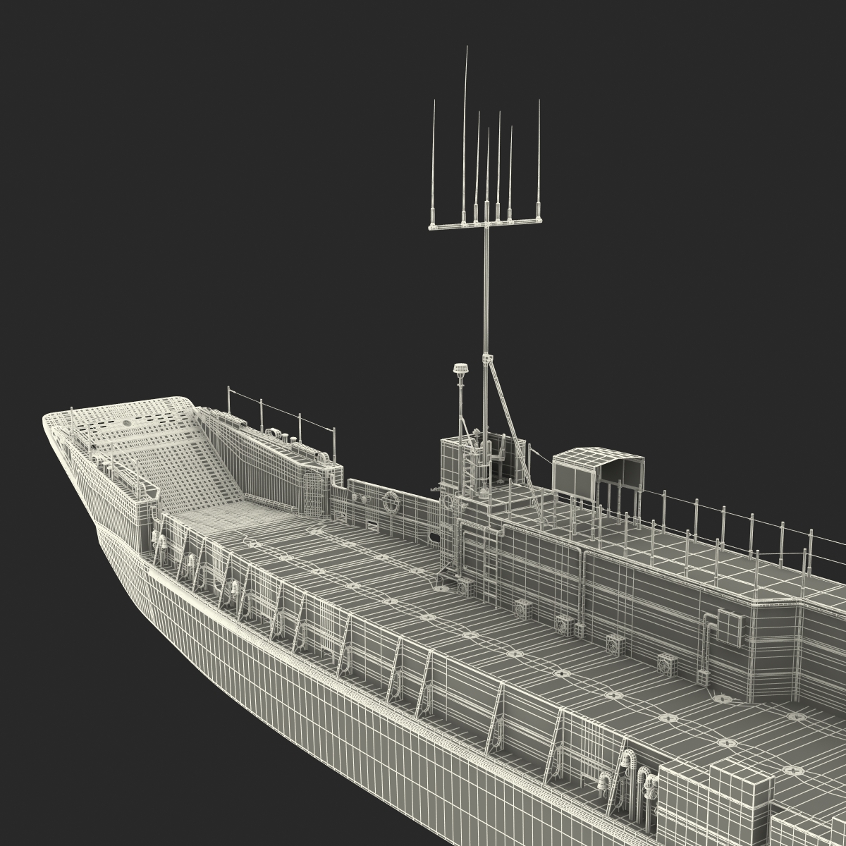 Landing Craft Utility class 1627 2 3D model