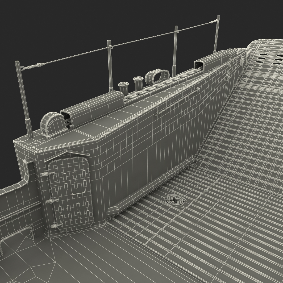 Landing Craft Utility class 1627 2 3D model