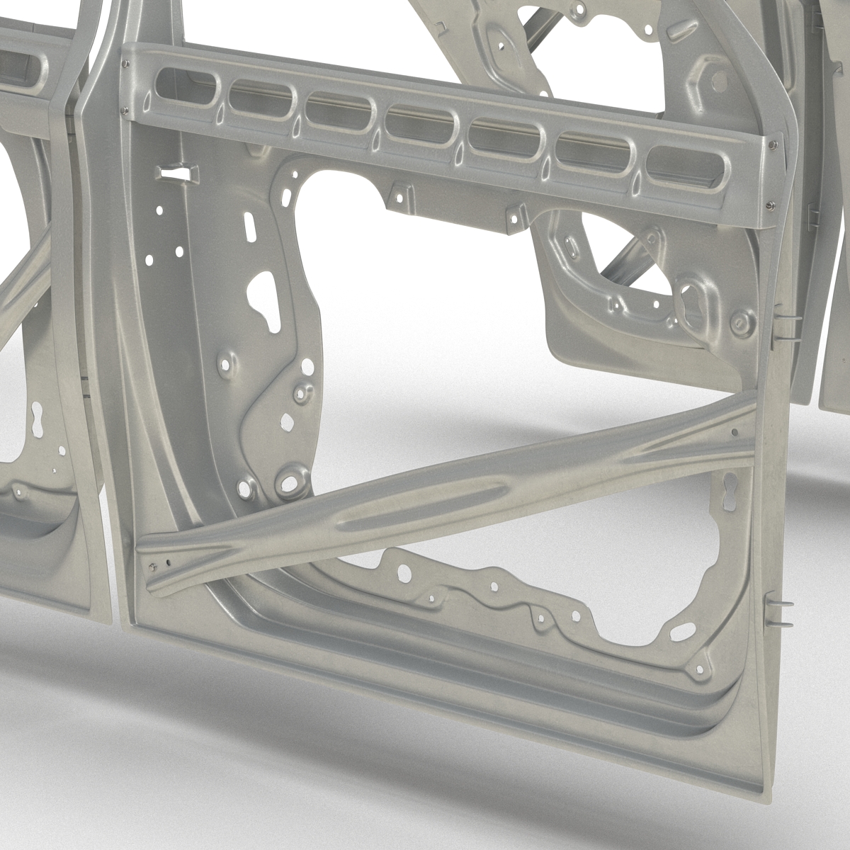 3D SUV Doors Hood and Trunk Rigged