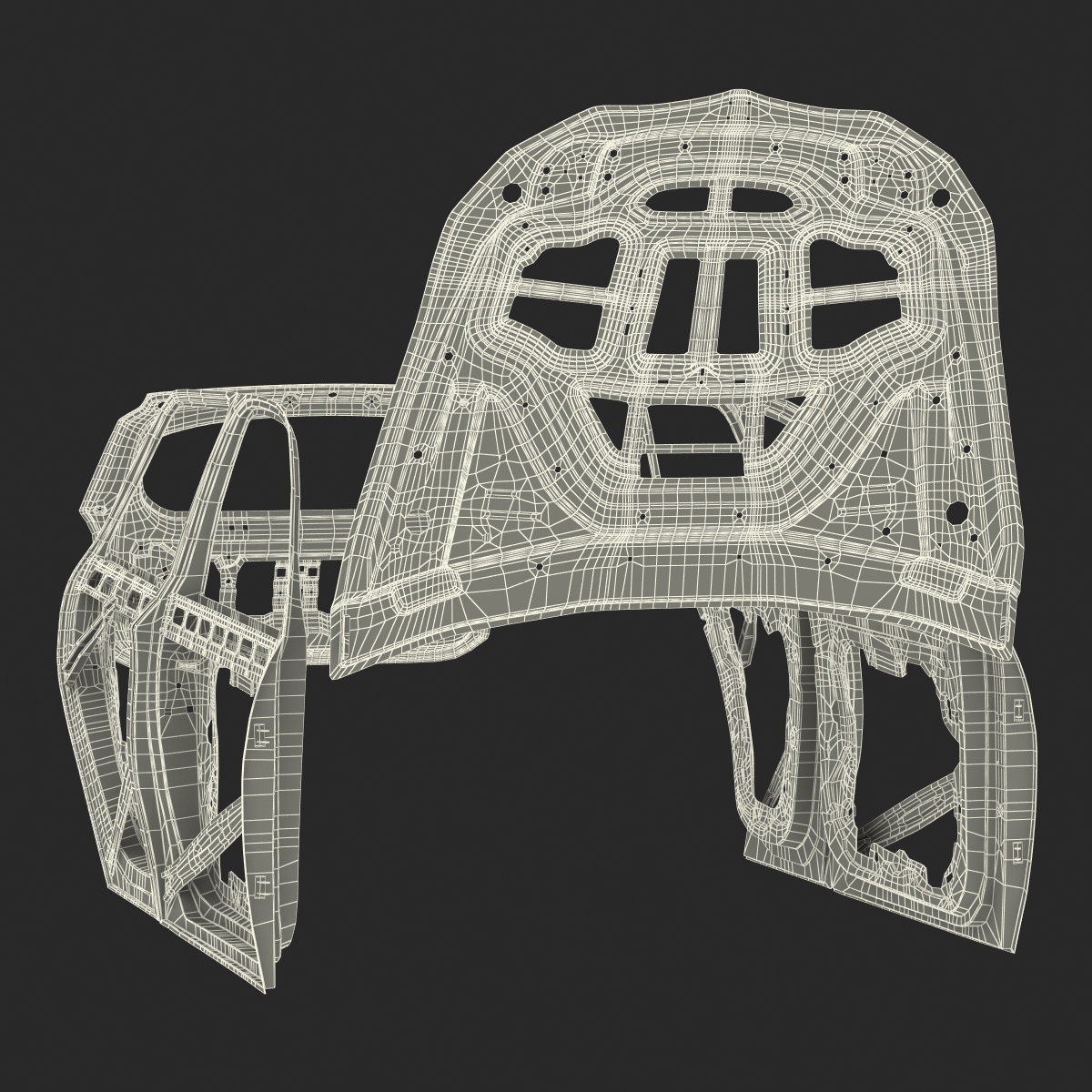 3D SUV Doors Hood and Trunk Rigged