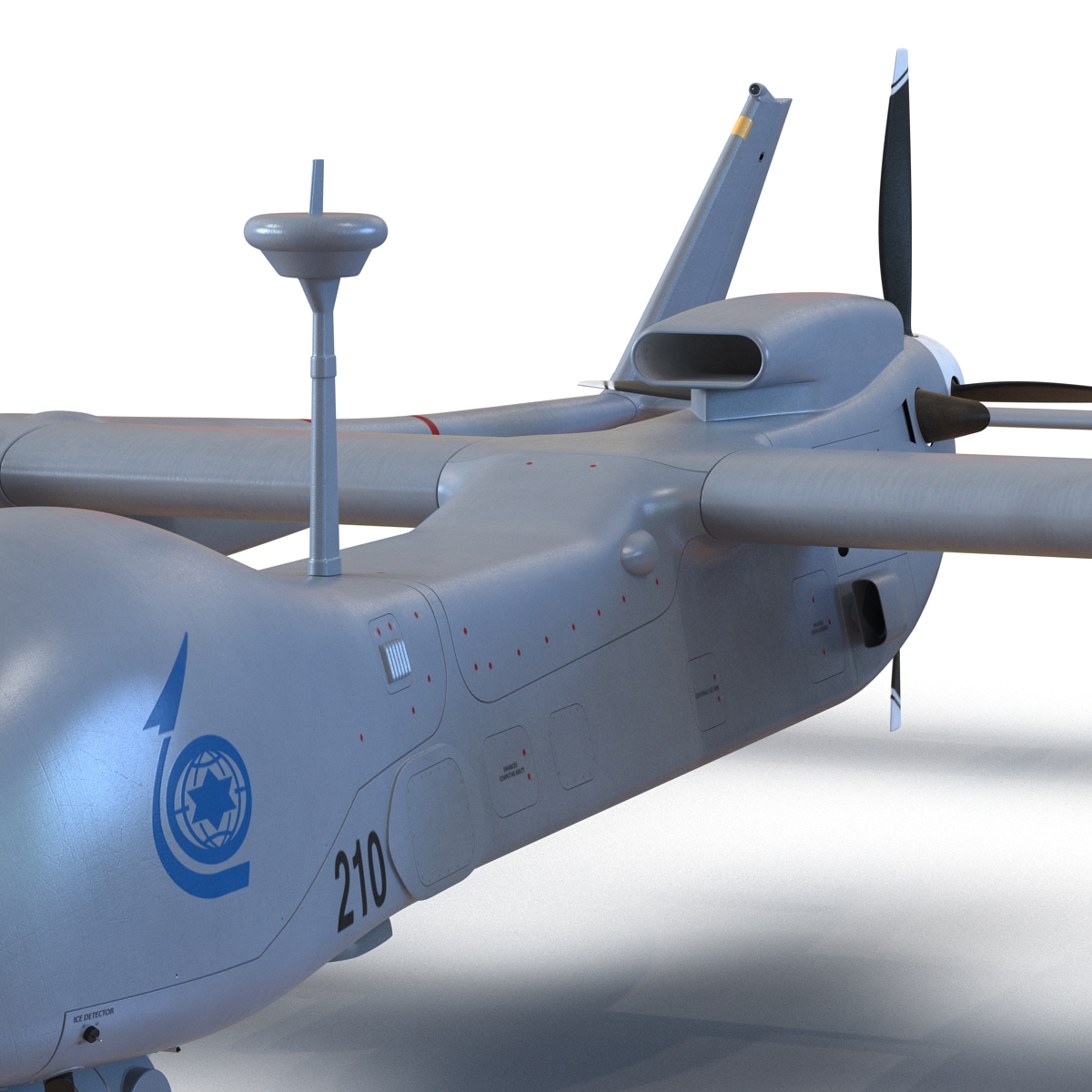 3D IAI Eitan UAV model