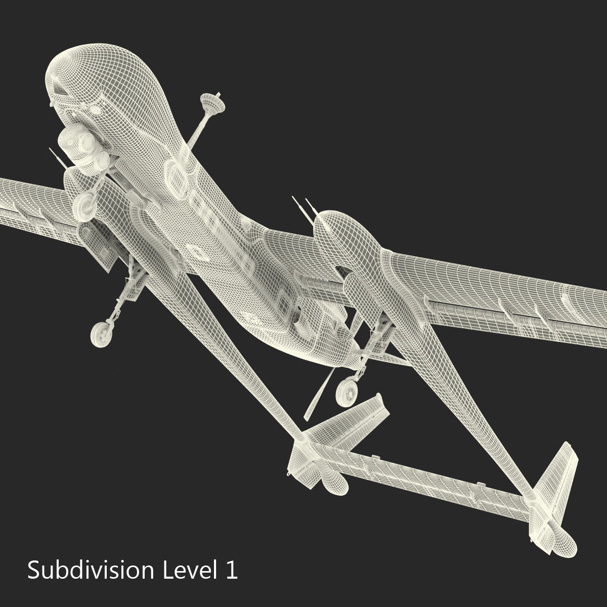 3D IAI Eitan UAV model