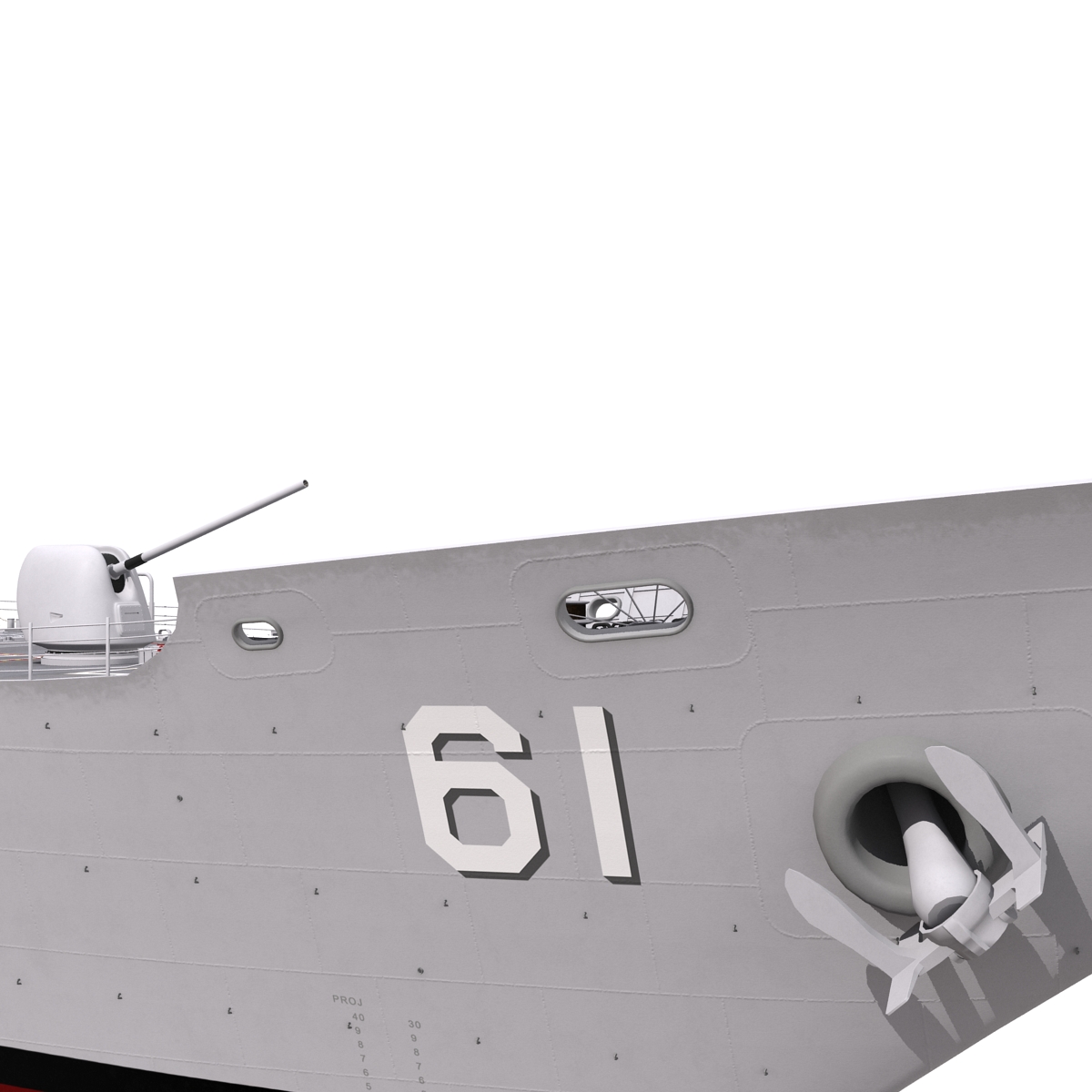 3D model Ticonderoga Class Cruiser Monterey CG 61