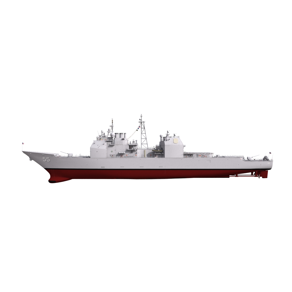 Ticonderoga Class Cruiser Leyte Gulf CG 55 3D